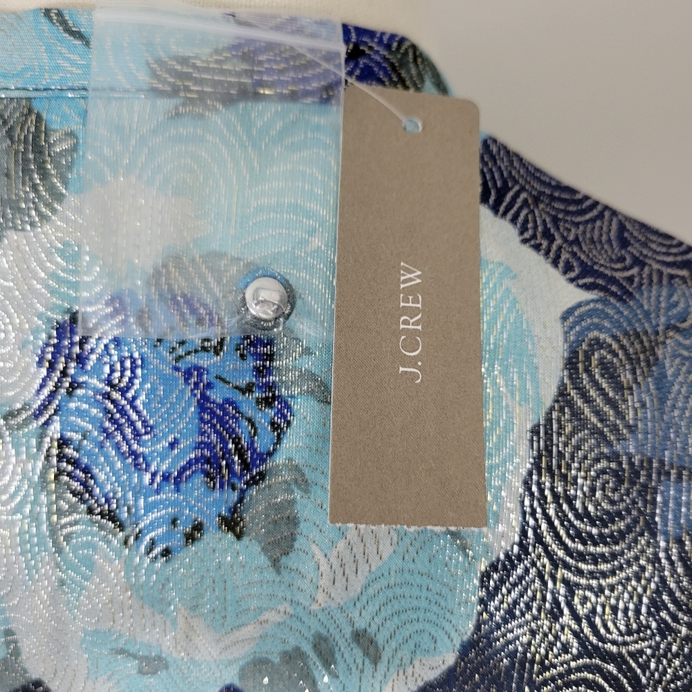 J.Crew Silky Floral Print Ruffle Sleeveless Top Size XS - Picture 4 of 6